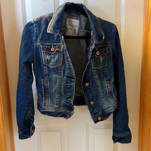 Aeropostale Girls Distressed Jean Jacket